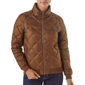 Patagonia Bomber Jacket Women’s XS Brown Quilted Down